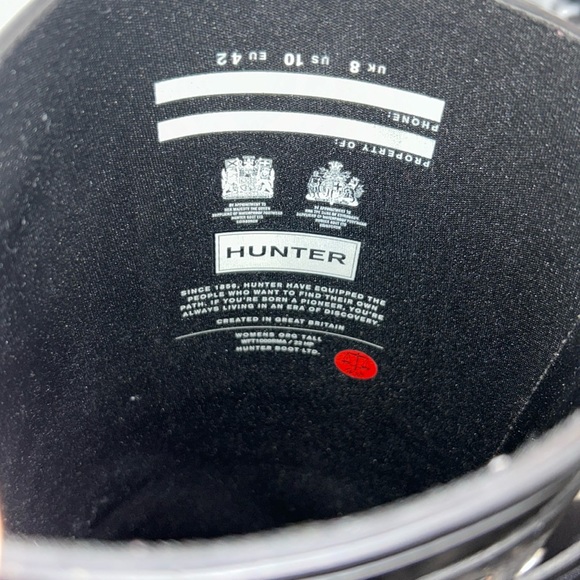 Hunter Original Wellington Tall Rain Boots Matte Black - Picture 4 of 6